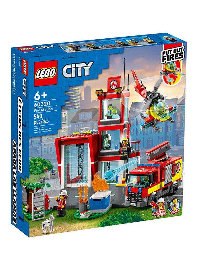 LEGO - 60320 City Fire Station 60320 Building Kit (540 Pieces) 540 6+ Years - Image 1