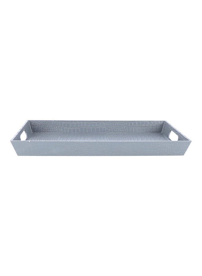 Royalford Rectangular Leather Design Serving Tray, RF10925 Breakfast Cereal Dessert Serving Tray Ideal for Home & Restaurant Elegant & Beautiful Sleek Design Easy to Clean Assorted Colors 38x25cm