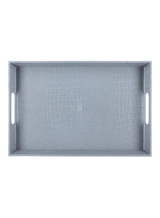 Royalford Rectangular Leather Design Serving Tray, RF10925 Breakfast Cereal Dessert Serving Tray Ideal for Home & Restaurant Elegant & Beautiful Sleek Design Easy to Clean Assorted Colors 38x25cm - v1679565764/N53394363A_1