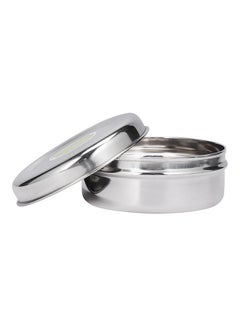 Royalford Round Stainless Steel Puri Dabba Premium-Quality 110% Food-Grade Bpa-Free Leak-Proof Airtight Container To Keep Food Fresh Compact Silver 12.7cm  - Image 3