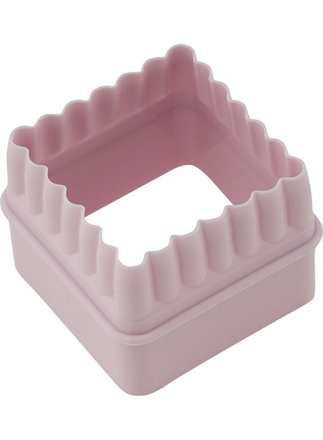 Royalford Royalford Double-Side Cookie Cutter- RF10966| Square Cookie Cutter, Fondant Cutter| Plastic Cookie Cutter| Pink and Blue Cutter| Set of 4 Multicolor  - Image 2