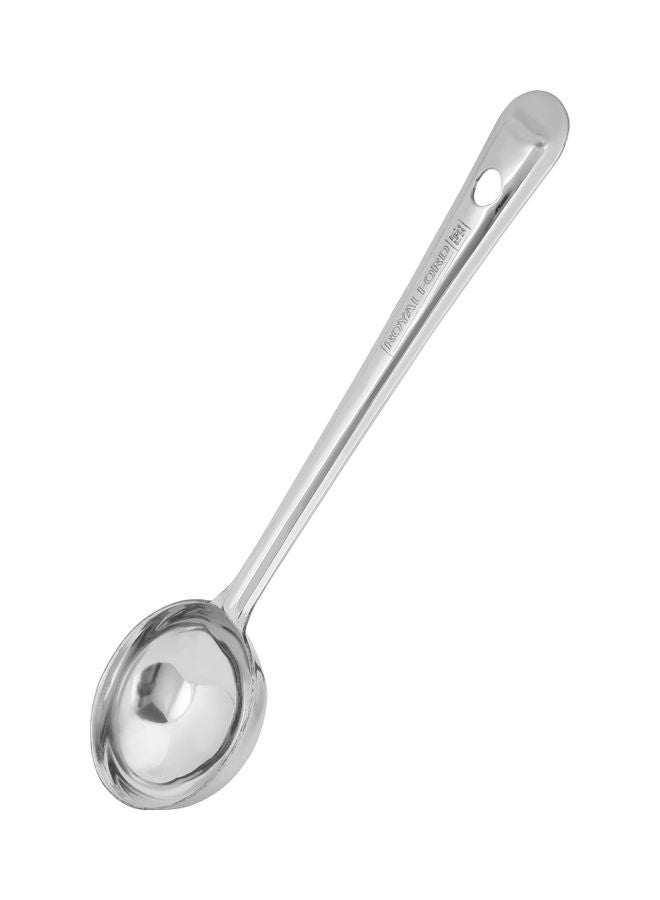 Stainless Steel Basting Ladle Ideal For Cooking And Serving Food Premium-Quality Ladle Food-Grade Elegant And Lightweight Design Silver 21cm