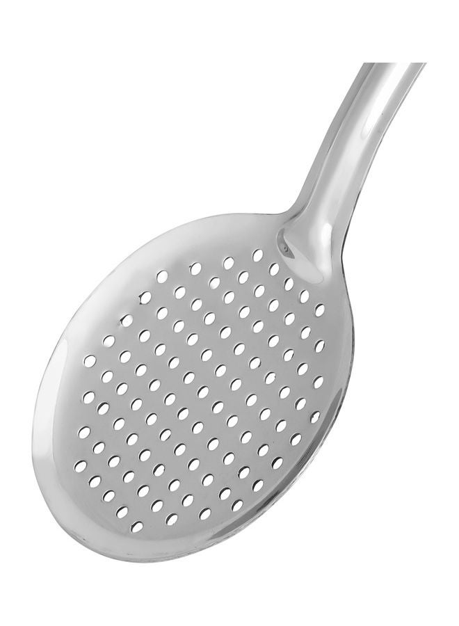 Royalford - Stainless Steel Basting Skimmer Ideal For Cooking And Serving Food Premium-Quality Skimmer Food-Grade Elegant And Lightweight Design Silver 34.5cm - Image 1