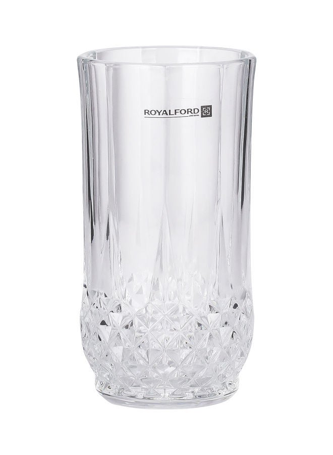 Royalford Royalford 225 ML (7.6 OZ) Transparent Glass Tumbler Set- RF11657 Multi-Purpose, Perfect for Hot and Cold Beverages like Tea, Coffee, Water, Juices Lead-Free Soda Lime Glass Clear  - Image 2