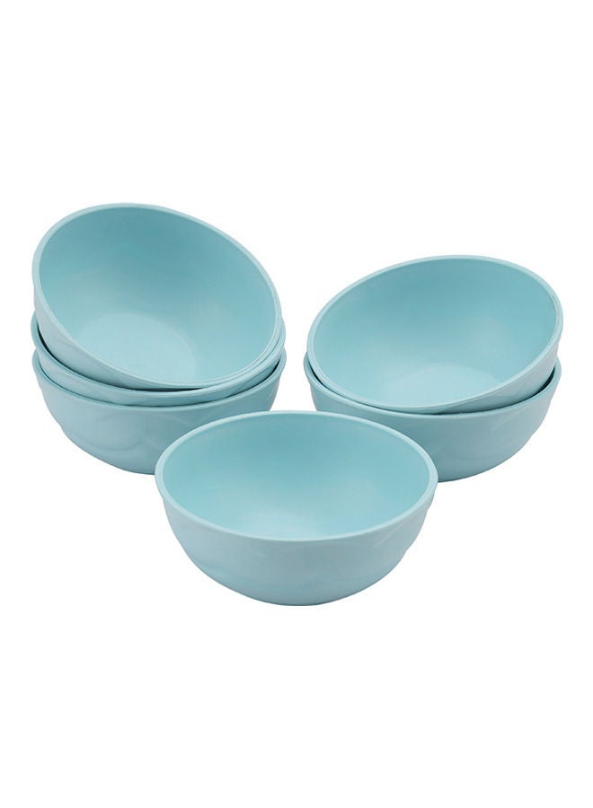 Royalford 6Pcs Round Shape Snack Plate Set Premium Plasticware Assorted Colors Set Assorted Colors  - Image 1