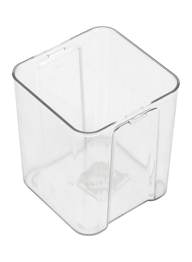 Royalford - Royalford 700 ML Square Airtight Container With A Lid-RF11258 Plastic Container With A Silicone Sealing Ring Fitted Lid Transparent TRANSPARENT - Image 1
