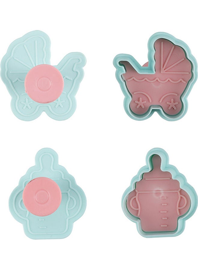 Royalford Royalford Cookie Cutter- RF10970|Baby Theme Cookie Cutter and Fondant Cutter| Plastic Cookie Cutter| Cookie Cutter with Handle Multicolor  - Image 4