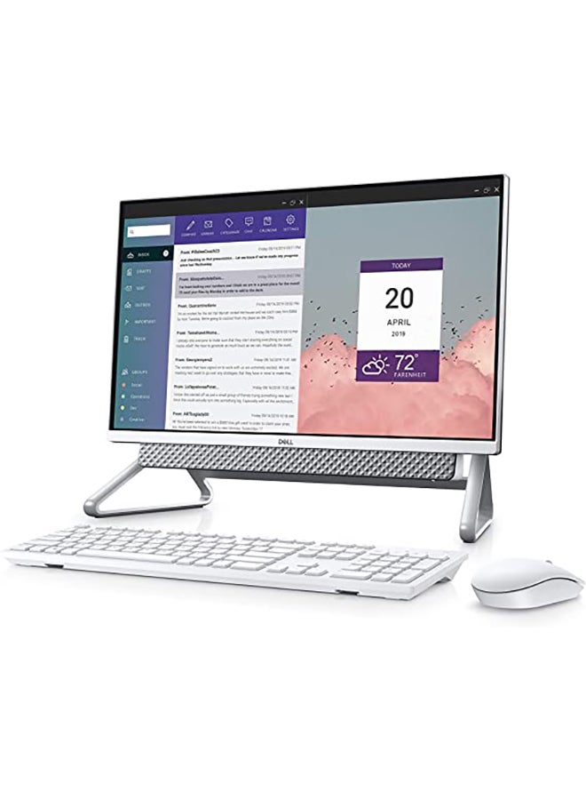 DELL - Inspiron 5400 AIO Desktop With 23.8-Inch Display, Core i5-1135G7 Processor/8GB RAM/512GB SSD + 1TB HDD/Intel UHD Graphics/Windows 11 Home English SILVER - Image 1