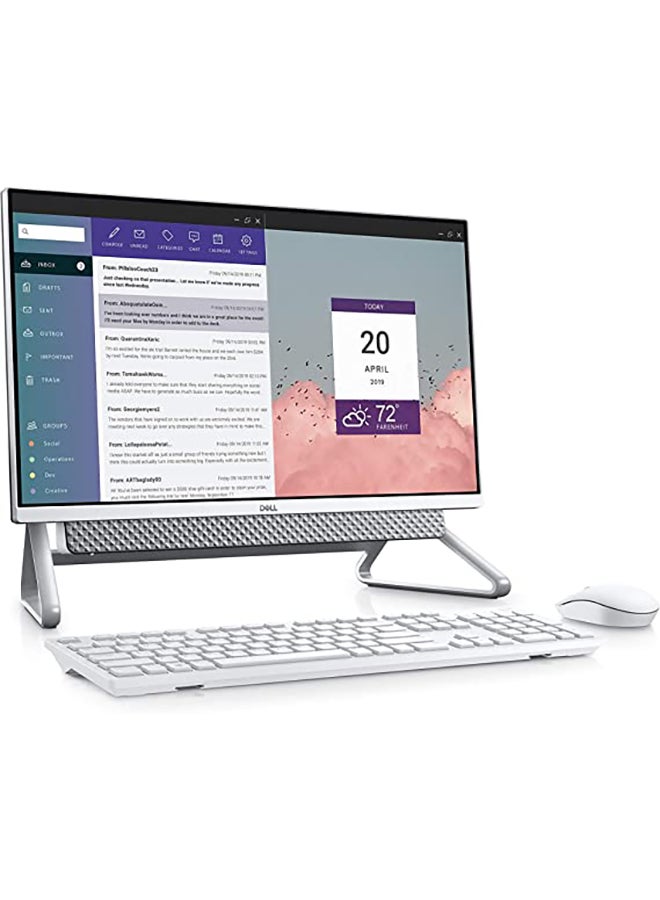 DELL - Inspiron 5400 AIO Desktop With 23.8-Inch Display, Core i5-1135G7 Processor/8GB RAM/512GB SSD + 1TB HDD/Intel UHD Graphics/Windows 11 Home English SILVER - Image 1