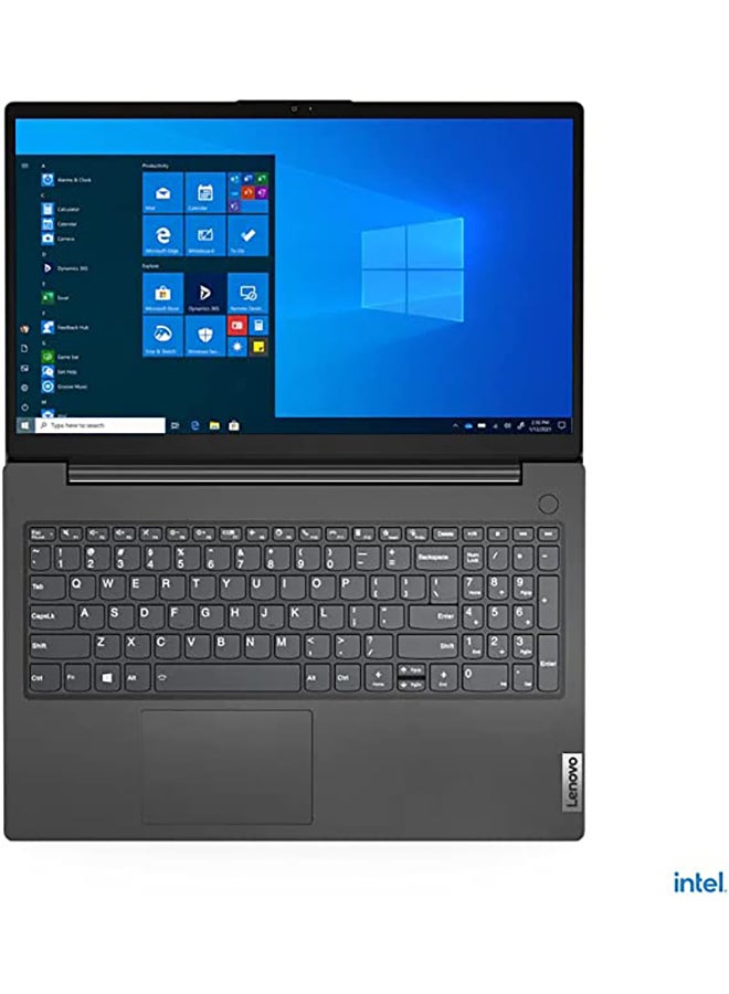 V15 G2 (Upgraded Version) Laptop With 15.6-Inch Display, Core i3 1115G4 Processor/4GB RAM/256GB SSD/Integrated Graphics/Windows 10 English black