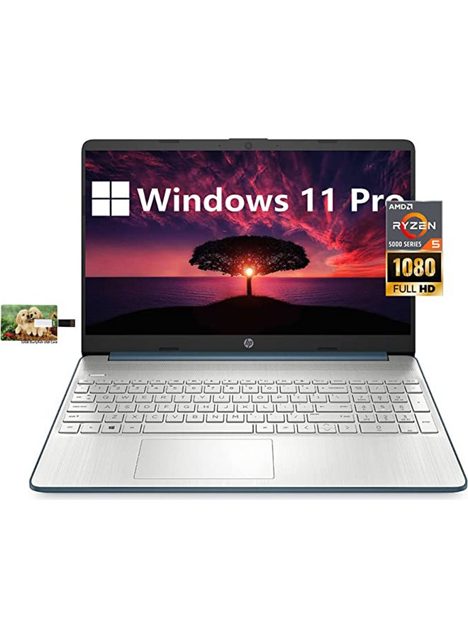 HP (Upgraded Version) 15 Business Laptop With 15.6-Inch Display, AMD Ryzen 5 5500U Processor/16GB RAM/1TB SSD/Intel UHD Graphics/Windows 11 Pro + 32GB Durlyfish USB Card English black English black - Image 1