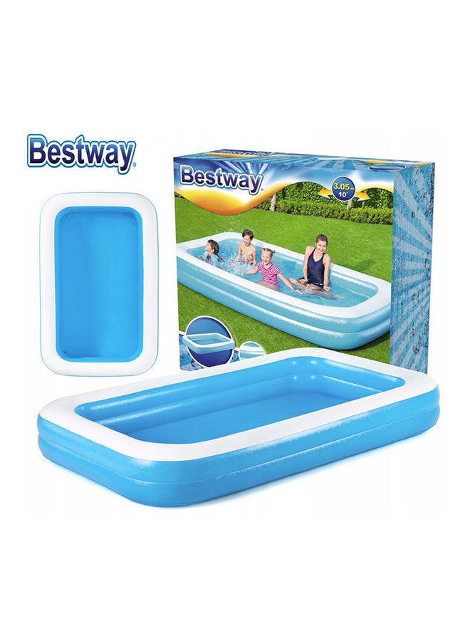 Blue Rectangular Family Pool 2654150 3.05x1.83x46cm - v1679640887/N11008649A_11