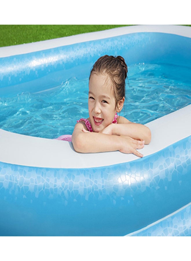 Bestway - Blue Rectangular Pool 2654346 201x1.50x51cm - Image 1