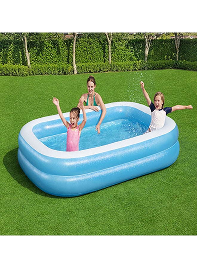 Bestway - Blue Rectangular Pool 2654346 201x1.50x51cm - Image 1