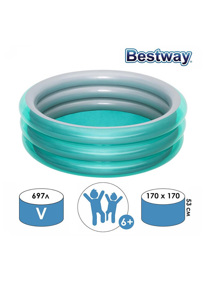 Big Metallic 3ring Pool 2651041 150 x 53cm