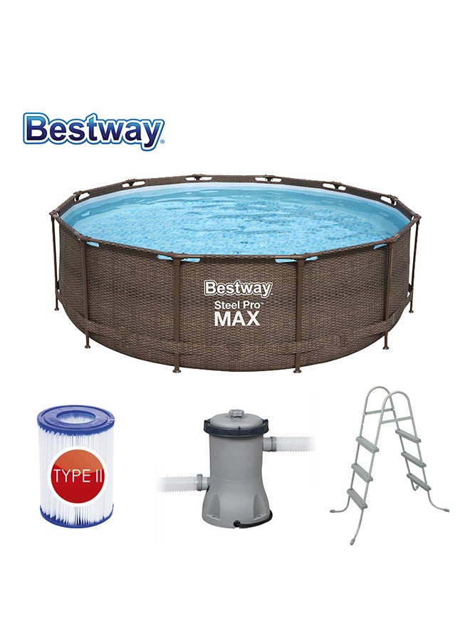 Bestway Steel Pro Max Pool Set+ Filter Pump+ladder 2656709 366x100cm  - Image 4