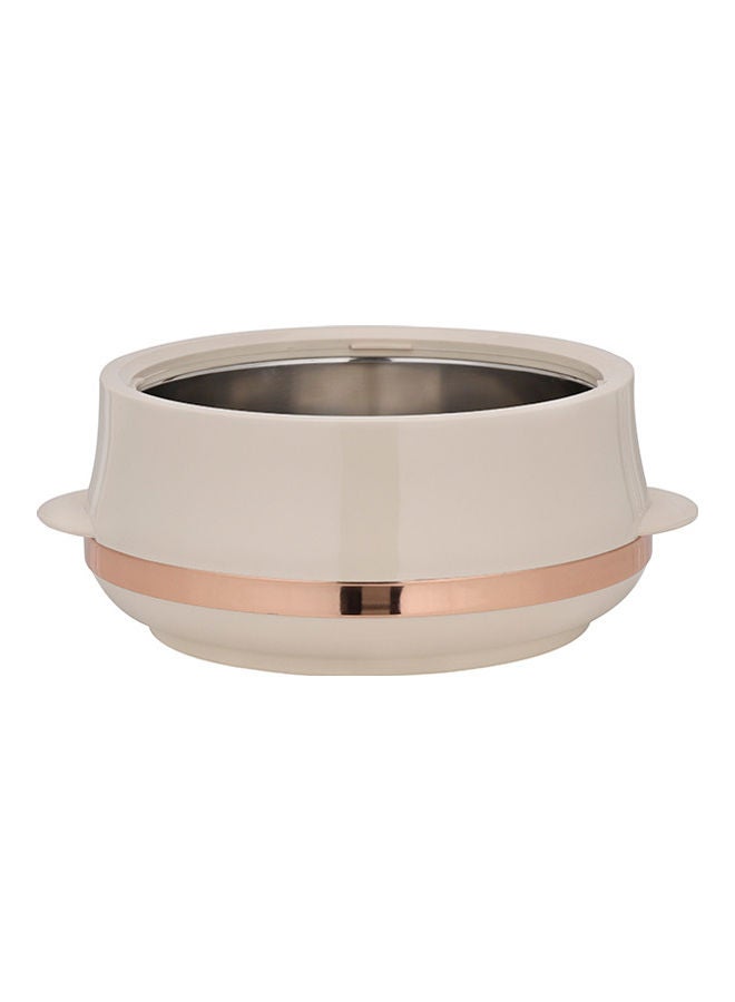 Royalford - Elite Gold Insulated Casserole, Firm Twist Lock, RF11148 | Strong Handles | 6000ml Double Wall Insulated Serving Pot, Chapati Storage Box, Roti Serving Pot, Chapati Dabba Gold 6000ml - Image 1