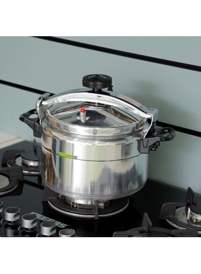 Aluminium Pressure Cooker Silver 15Liters