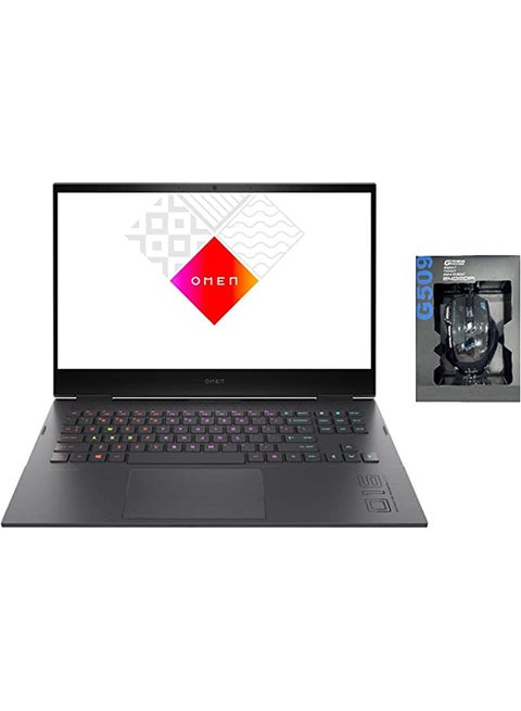 Omen 16 Gaming Laptop With 16.1-Inch Display, Core i7-11800H Processor/32GB RAM/2TB SSD/6GB NVIDIA Geforce RTX 3060 Graphics Card/Windows 11 With Free Gaming Mouse English black