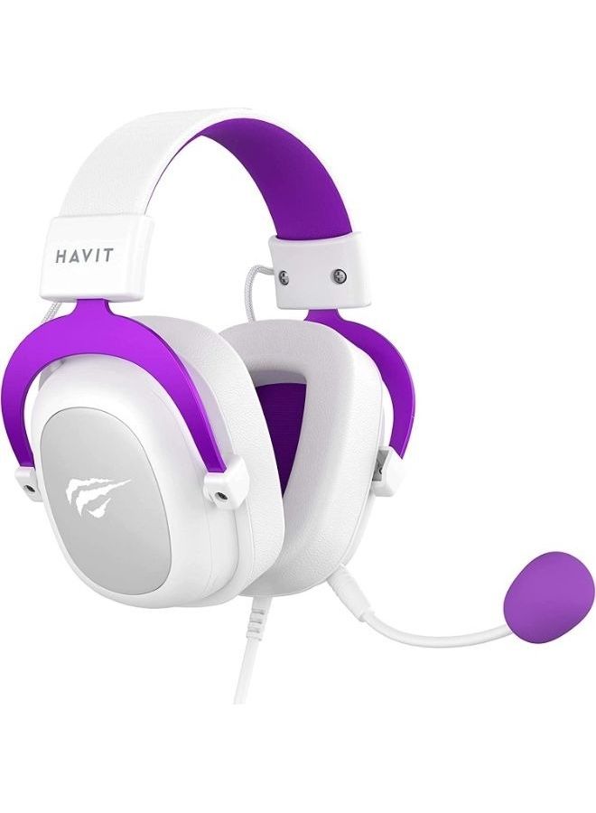 havit Havit HV-H2002d Purple, Gamer, with Microphone, 53mm Speaker, 3.5mm Plug: Compatible with XBOX ONE and PS4  - Image 2