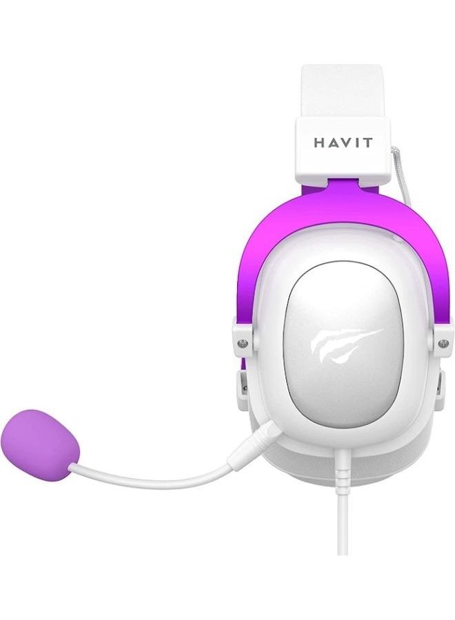 havit Havit HV-H2002d Purple, Gamer, with Microphone, 53mm Speaker, 3.5mm Plug: Compatible with XBOX ONE and PS4  - Image 3