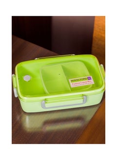 Royalford 950ML Lunch Box with Cutlery- Plasticware- RF11125 | Rectangular Box with Transparent Lid and Compartments| Plastic Tiffin for Kids and Adults for Schools and Offices| Sturdy Locks, Leak-Proof Multicolour 950ml  - Image 5