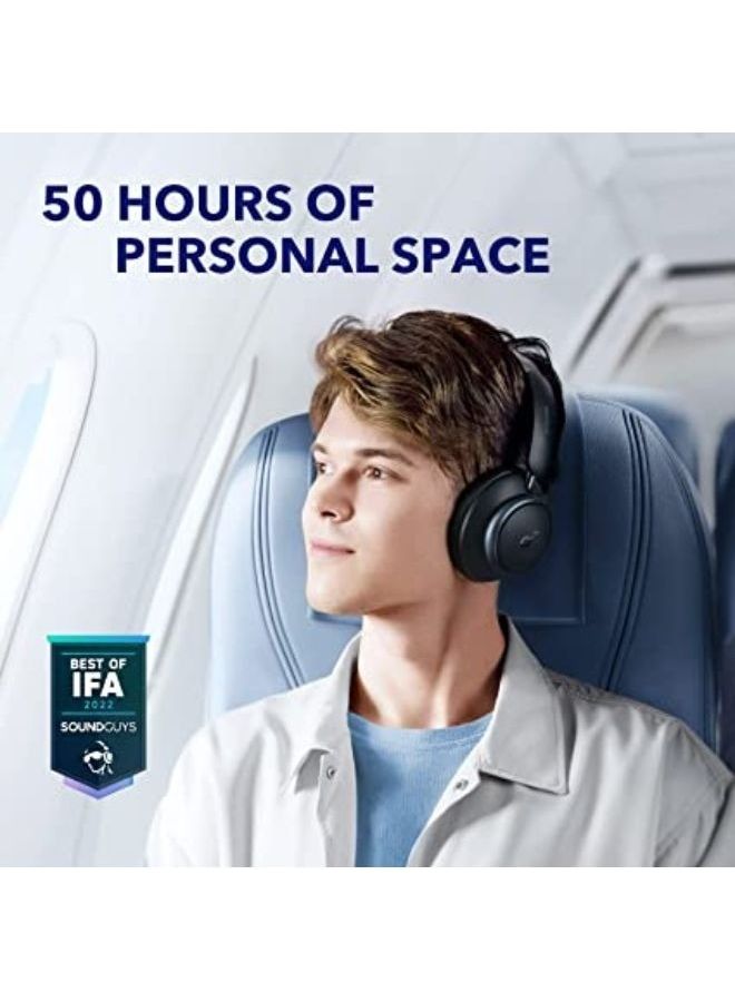Space Q45 Adaptive Active Noise Cancelling Headphones, Reduce Noise by Up to 98%, 50H Playtime, App Control, LDAC Hi-Res Wireless Audio, Clear Calls Black - v1679647010/N53394861A_2