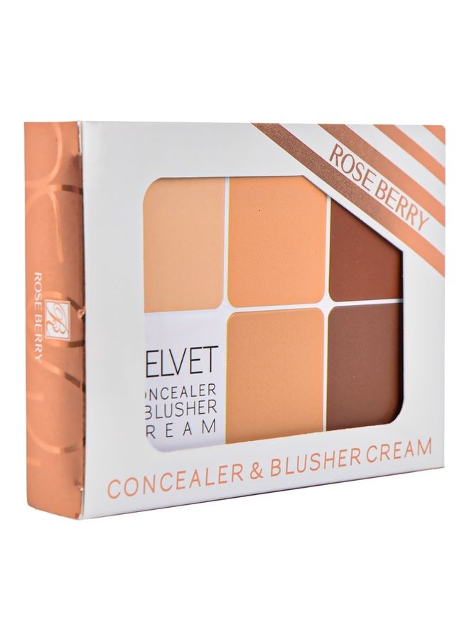 ROSE BERRY - 12-Color Velvet Blusher And Contour Multicolour - Image 1