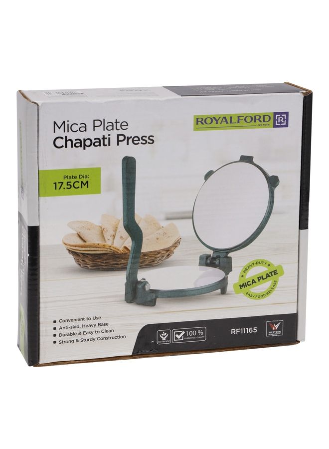Royalford - Mica Plate Chapati Press | Heavy Cast Iron Body Black - Image 1