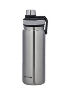 SS Vacuum Sports Bottle, 650ml Water Bottle, RF10983 | Double Wall Vacuum Insulation | Keep Drinks Hot Or Cold For Hours | Silicon Handle | Leak-Proof Lid Multicolour