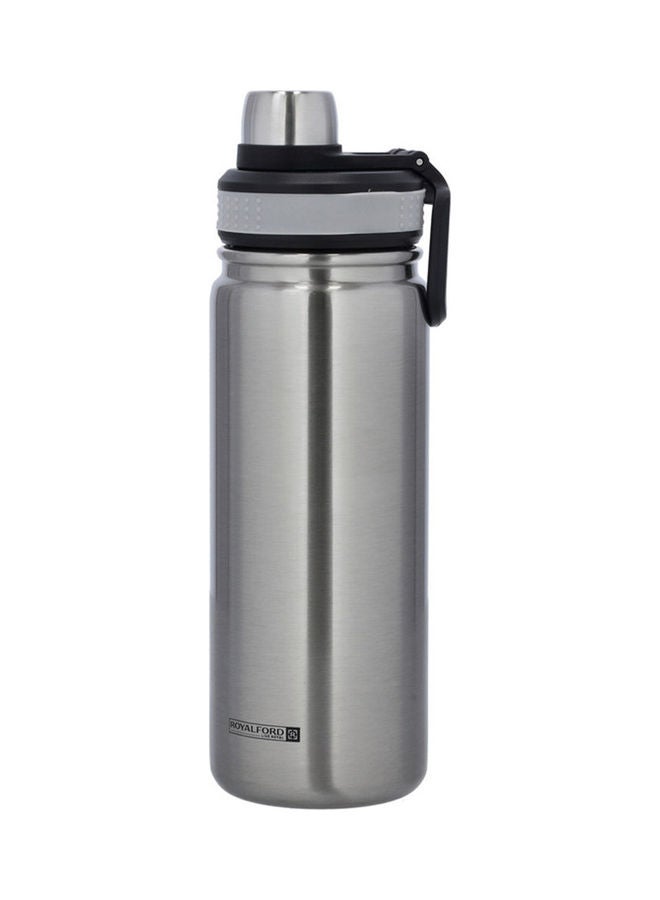 Royalford - SS Vacuum Sports Bottle, 650ml Water Bottle, RF10983 | Double Wall Vacuum Insulation | Keep Drinks Hot Or Cold For Hours | Silicon Handle | Leak-Proof Lid Multicolour - Image 1