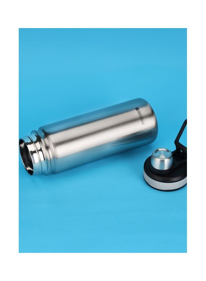 Royalford - SS Vacuum Sports Bottle, 650ml Water Bottle, RF10983 | Double Wall Vacuum Insulation | Keep Drinks Hot Or Cold For Hours | Silicon Handle | Leak-Proof Lid Multicolour - Image 1