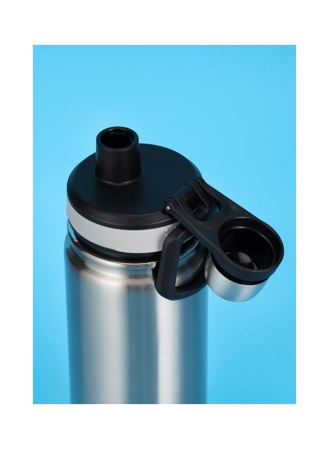 Royalford - SS Vacuum Sports Bottle, 650ml Water Bottle, RF10983 | Double Wall Vacuum Insulation | Keep Drinks Hot Or Cold For Hours | Silicon Handle | Leak-Proof Lid Multicolour - Image 1