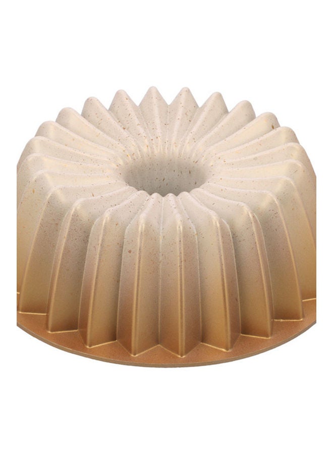 Royalford - Supreme Bundt Cake Pan, Aluminium Bundt Cake Tin, RF10836 | Non-Stick Granite Coating for Easy Release & Clean Up | Oven Safe Bakeware Brown - Image 1