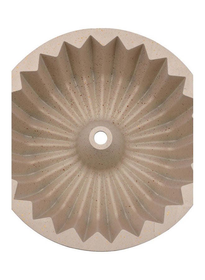 Royalford - Supreme Bundt Cake Pan, Aluminium Bundt Cake Tin, RF10836 | Non-Stick Granite Coating for Easy Release & Clean Up | Oven Safe Bakeware Brown - Image 1