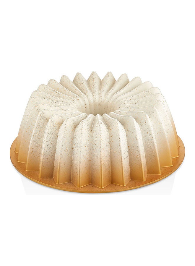 Royalford - Supreme Bundt Cake Pan, Aluminium Bundt Cake Tin, RF10836 | Non-Stick Granite Coating for Easy Release & Clean Up | Oven Safe Bakeware Brown - Image 1