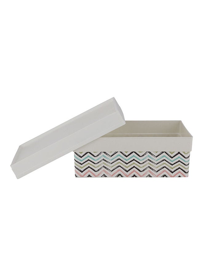 Royalford 2L Space Saving Storage Box- RF11276 Multi-Purpose Plastic Storage Container for Storage Essentials Perfect for Biscuits, Snacks WHITE