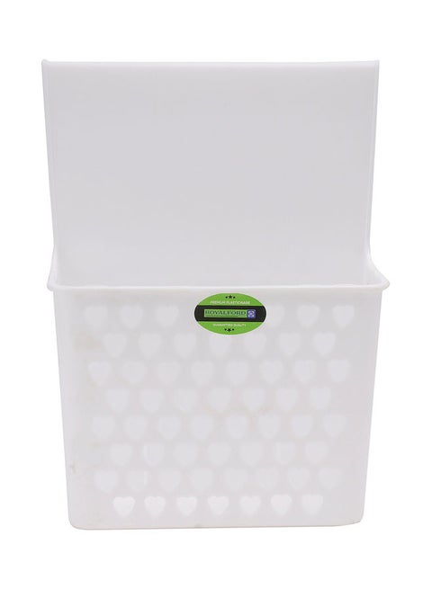 Royalford Cabinet Organizer- RF11295 PP Plastic Multi-Purpose Rectangular Organizer Break-Resistant, Light-Weight WHITE