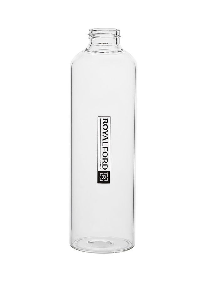 Borosilicate Glass Bottle RF10432 Clear/Black 500ml