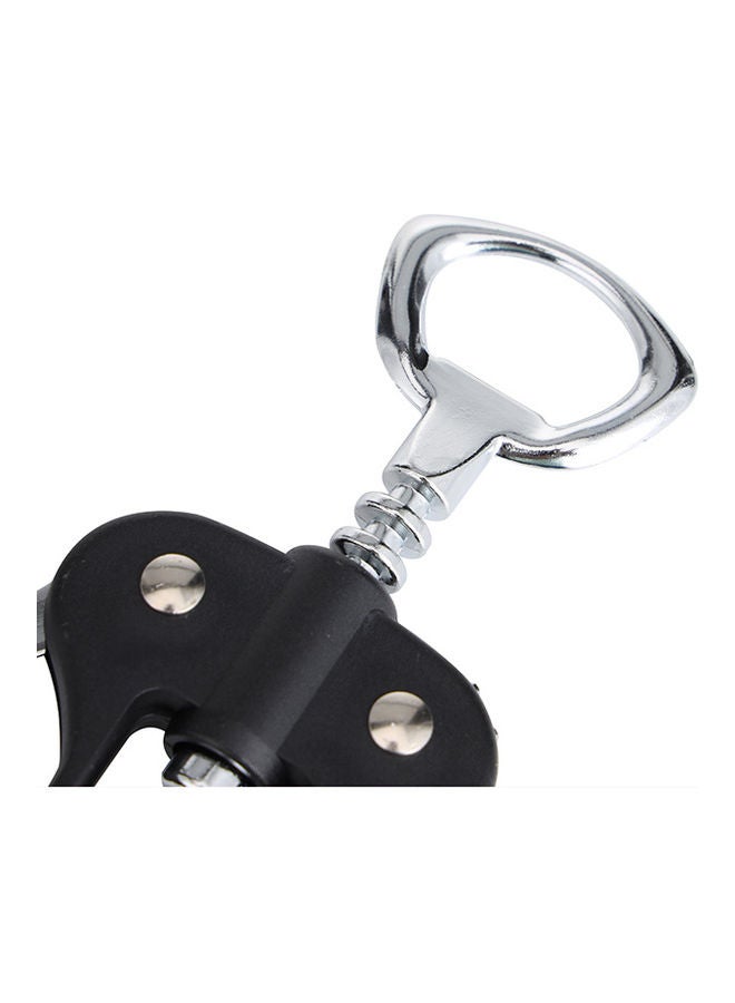 Royalford - Wine Opener Ss+Abs+Zinc Alloy Premium Quality Material Multi Color 17X6X4 Cm Silver/Black 17X6X4cm - Image 1