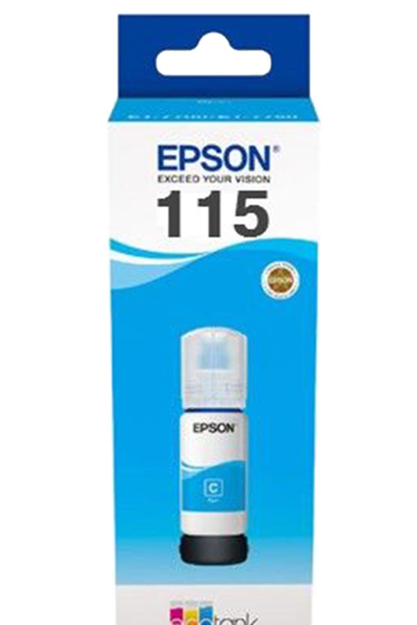 إبسون زجاجة حبر صبغي إيكو تانك طراز 115 أزرق سماوي - Image 2