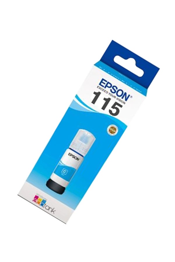 إبسون زجاجة حبر صبغي إيكو تانك طراز 115 أزرق سماوي - Image 5
