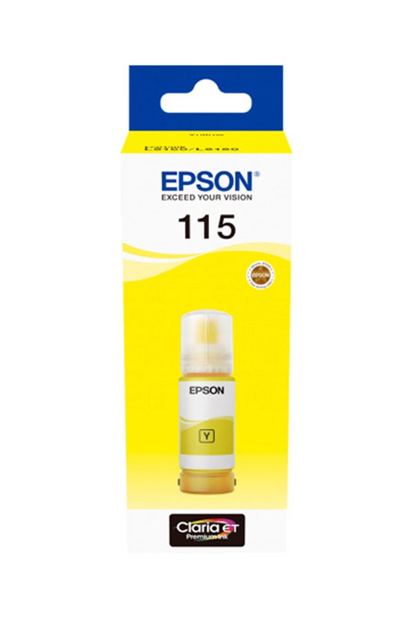 EPSON 115 EcoTank Pigment Ink Bottle - Yellow - Image 1