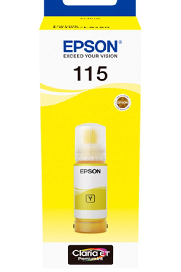 EPSON 115 EcoTank Pigment Ink Bottle - Yellow - Image 2