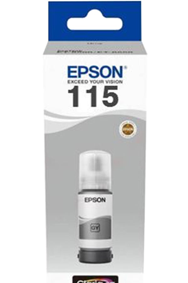 EPSON 115 EcoTank Pigment Ink Bottle - Grey - Image 2
