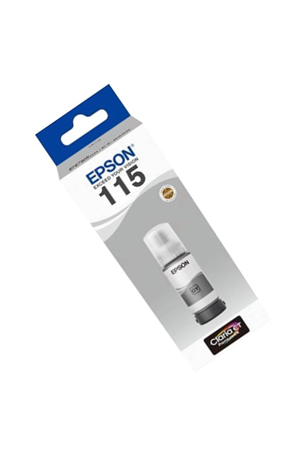 EPSON 115 EcoTank Pigment Ink Bottle - Grey - Image 3
