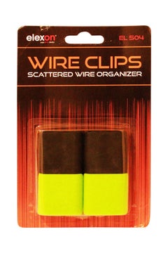 elexon Pack Of 4 Multipurpose Cable Clips Multicolour  - Image 1