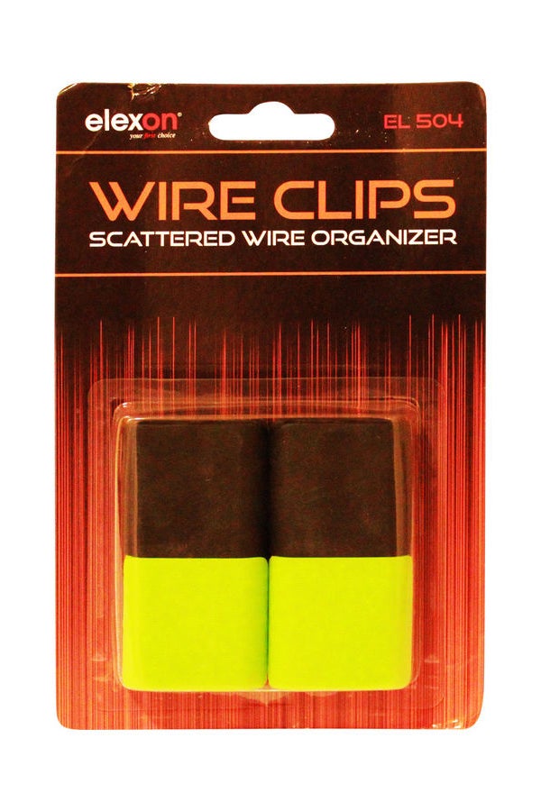 elexon - Pack Of 4 Multipurpose Cable Clips Multicolour - Image 1
