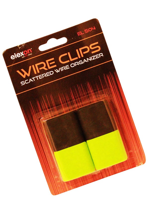 elexon - Pack Of 4 Multipurpose Cable Clips Multicolour - Image 1