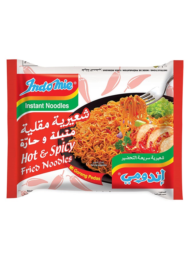 Indomie Hot And Spicy Instant Fried Noodles 80grams Pack of 10  - Image 2